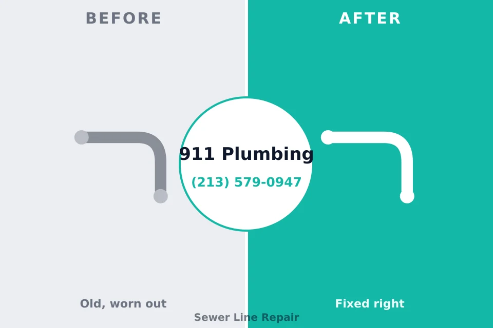 Before and after: plumbing repair Round Lake Park, IL